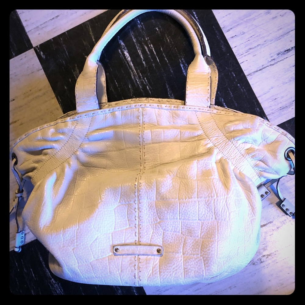 Addrianne  Vittadini White/ cream leather handbag